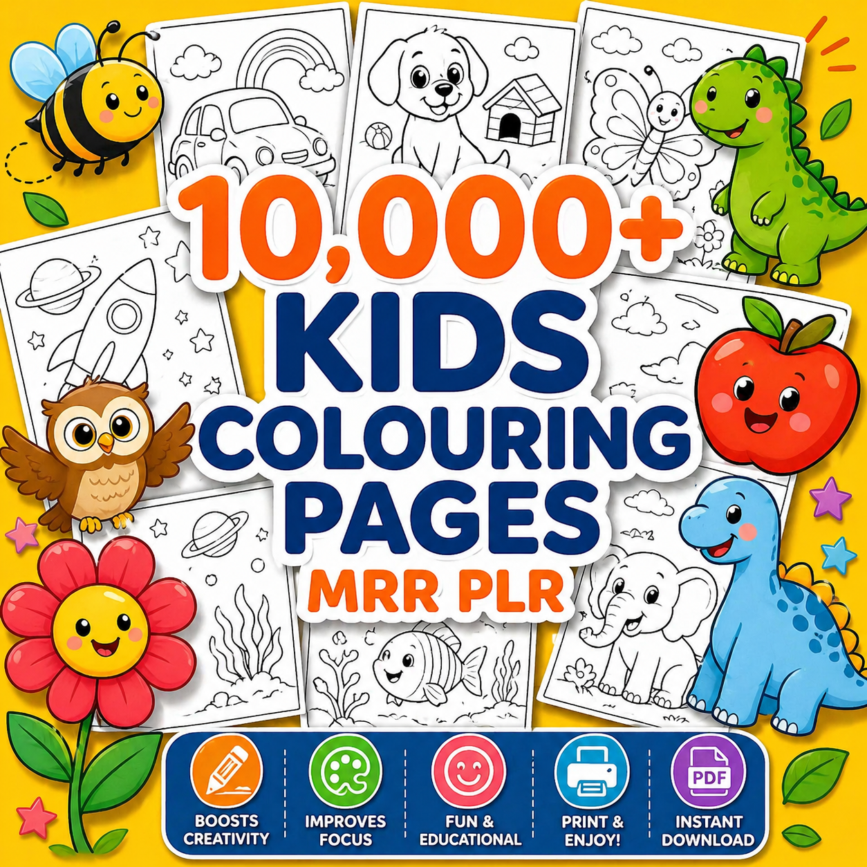 🖍️ 10,000+ Unique Coloring Pages