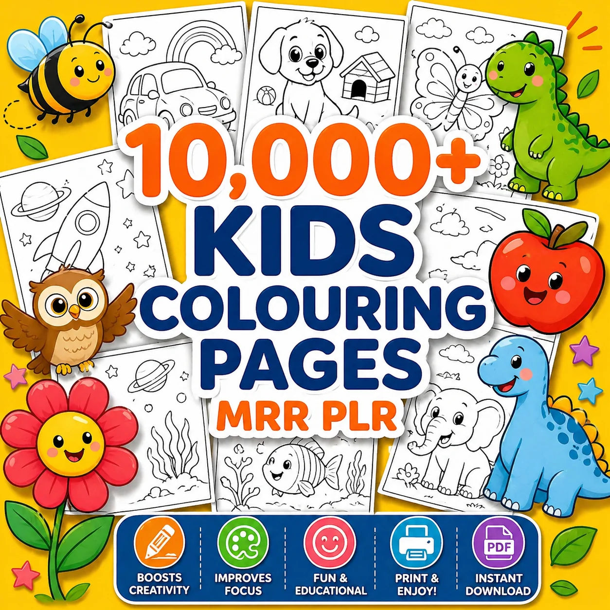 🖍️ 10,000+ Unique Coloring Pages
