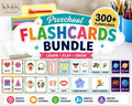 Preschool Flashcards Bundle – 300+ Printable Learning Cards (Alphabet, Numbers, Animals