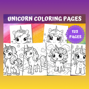 Unicorn Coloring Pages – Printable Unicorn Sheets for Kids, Girls’ Coloring Pages, Fun Activity Pages